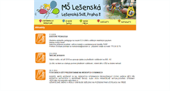 Desktop Screenshot of mslesenska.cz